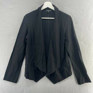 Eileen Fisher Draped Open Cardigan Blazer Womens Small Lagenlook Lux Ponte